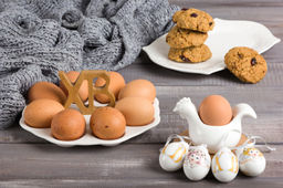 Тарелка д/фарш. яиц 21*21*10,5 см ХВ + 2 дер. ручки - Elan gallery фото 9