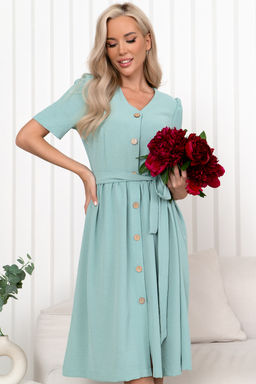 Платье Open Style 6846 зеленый