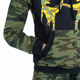 Костюм детский хаки/черный принт дино 747 (98, 56)