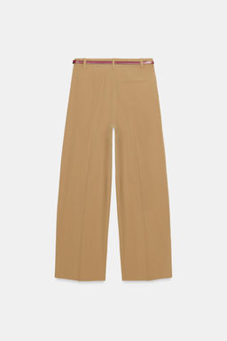 TROUSERS WITH BELT AND DARTS - Zara фото 8