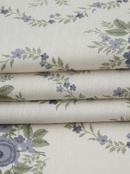 Сатин Цветочный импульс, ш.2.35м, хлопок-100%, 110гр/м.кв - Купава фото 3