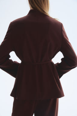 Oversized belted blazer - H&m фото 5