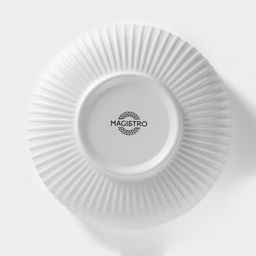 Миска фарфоровая Magistro Line, 850 мл, d=15 см, белая  фото 4