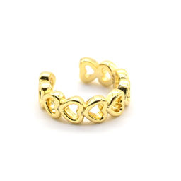 Серьга-кафф 12,5*3,7мм с позолоченным покрытием, 1 штука