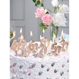 Свеча в торт «Юбилейная», цифра 10, 10 см, шампань