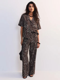 Брюки прямого кроя с принтом ZR2605012124-256 / Zarina