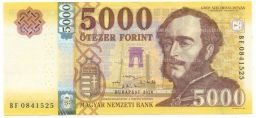 Банкнота 5000 форинтов 2020 года Венгрия