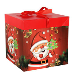 Цена за 12 шт. Коробка подарочная 22x22x22 см складная / 126-M /уп 12/480/Новый год - Галеонтрейд фото 7