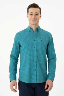 Мужская рубашка Petrol с длинным рукавом - U.s. polo assn фото 3