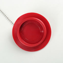 Цена за 2 шт. Пробка для ванны, d=6 см (внутренний d=4.5 см), цепочка 55 см, МИКС