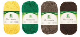 Мотылек пряжа Россия КТ 70%хлопок 30%лавсан 5х50г/140м
