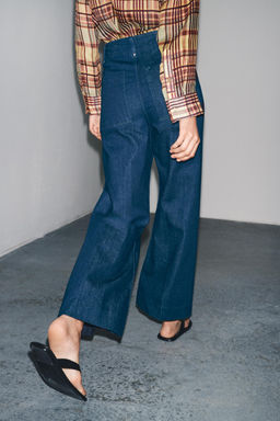 JEANS ZW COLLECTION WIDE LEG HIGH-WAIST - Zara фото 16