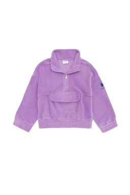 Сиреневая толстовка для девочек - U.s. polo assn фото 4