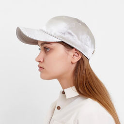 Кепка женская атласная MINAKU, серая, размер 58