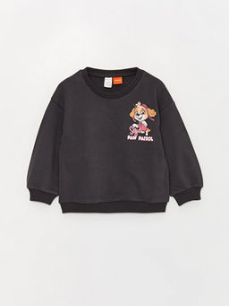 Bisiklet Yaka Paw Patrol Bask?l? K?z Bebek Sweatshirt ve Tayt 2li Tak?m - Waikiki фото 2