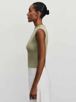 Базовый топ в рубчик / Zarina  фото 4