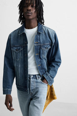 STRAIGHT-LEG DENIM BERMUDA SHORTS - Zara фото 6