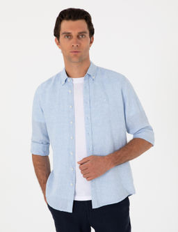 Mavi Regular Fit %100 Keten G_mlek