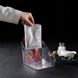 Органайзер для специй Alt, 15.8×14.9×13.2 см, пластик, прозрачный