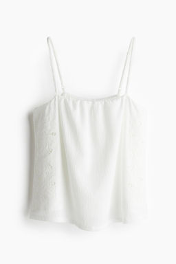Top de tirantes con bordado ingl?s