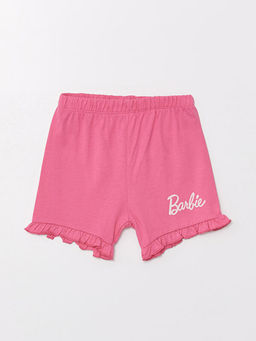 Beli Lastikli Barbie Bask?l? K?z ?ocuk Pijama ?ort