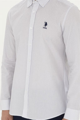Мужская темно-синяя рубашка с длинным рукавом - U.s. polo assn фото 6