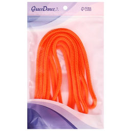 Скакалка гимнастическая Grace Dance, 3 м, цвет оранжевый  фото 3