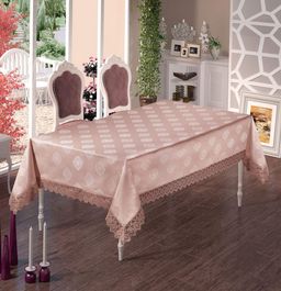 Скатерть EFOR AHENK 160*220 пудровый