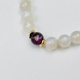 Браслет из Лунного камня и Лепидолита 18 см