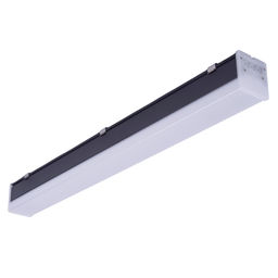ULO-N10A-20W/4000K/L60 IP40 BLACK Светильник линейный светодиодный подвесной. Прямой, 60см. Белый свет (4000K). 2000Лм. Алюминий. Цвет черный. TM Uniel