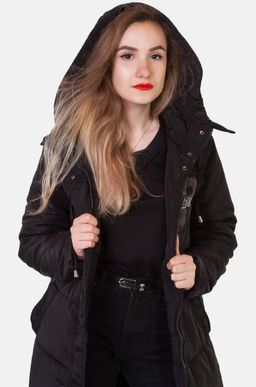 Черное стеганое пальто Review (Австралия). Трендовая новинка из последней демисезонной коллекции! №167 ОСТАТКИ СЛАДКИ!!!!