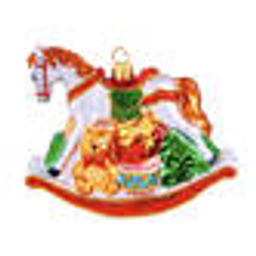 Лошадка-качалка с подарками (стекло) 11,5х4,5х8 см - Holiday classics фото 3