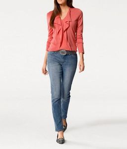 Пуловер, коралловый - Patrizia dini фото 3