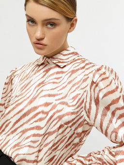 Conso/PR 200423 - brown Блуза