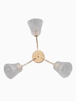 Люстра 12276/3FGD, 3×40 Вт, E27, 64×18×23 см, золото