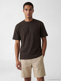 %100 Pamuk Loose Fit Basic Soft Touch Ti??rt