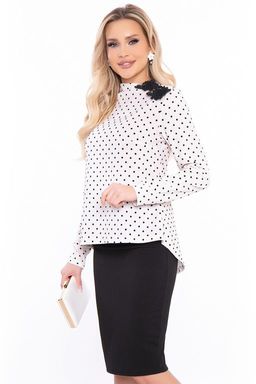 Костюм с юбкой Классика жанра (горох) К3049 - Lt collection фото 7