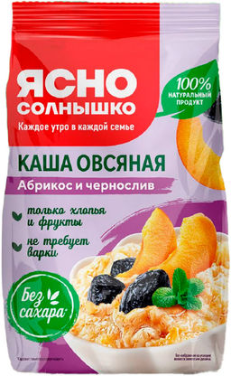 ЯС Каша овсяная с абрикосом и черносливом 300гр