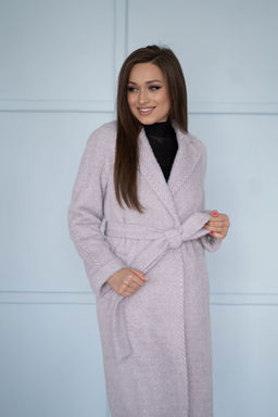 Пальто женское демисезонное 22555 (lilac)