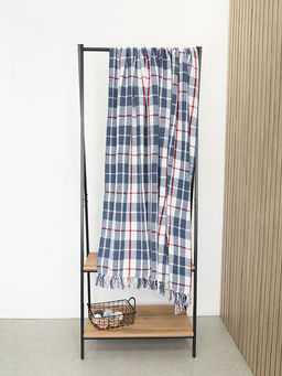 Покрывало 200х220 синий Хлопок 100%