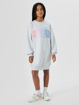 Платье для девочек серое с надписью Creative mood - Mark formelle фото 2