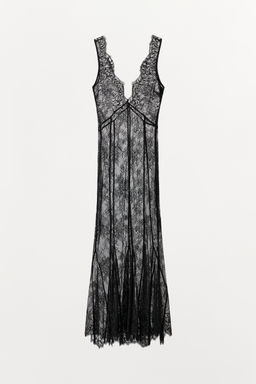 LONG LACE CAMISOLE DRESS - Zara фото 14