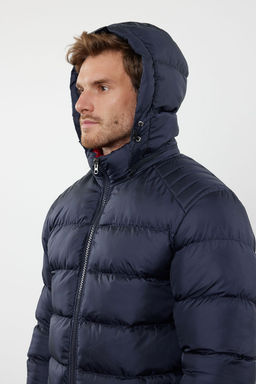 TRENDYOL MAN Lacivert Erkek Regular Fit Sisme K?sl?k Mont TMNAW25MO00002 - Trendyolmilla фото 4