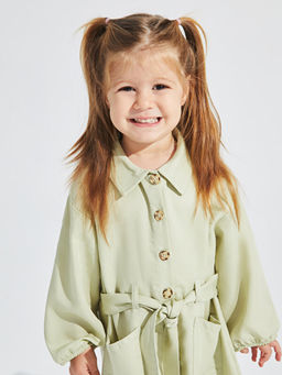 G?mlek Yaka Uzun Kollu Basic K?z Bebek Elbise - Waikiki фото 2