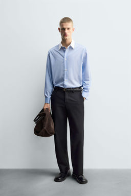 STRIPED SHIRT WITH CUFFLINK CUFFS