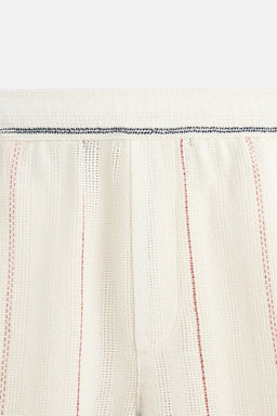 STRIPED TEXTURED BERMUDA SHORTS - Zara фото 9