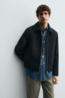 ZIP-UP WOOL EFFECT JACKET - Zara фото 5