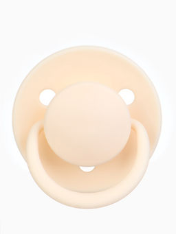 Соски-пустышки, от 6 мес., латекс, классические, в контейнере, набор из 2 шт., айвори/зелёный, M&B