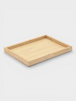 Подносы Доляна, набор 3 шт., 40×30 см, 35×25 см, 30×20 см, дерево, бежевые