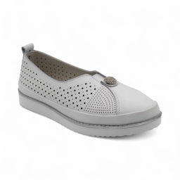 Кроссовки из натуральной кожи 87147 белые